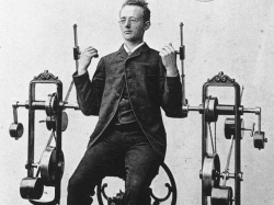 photo about Weird And Scary Exercise Equipment of the Victorian Age - 780