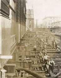 photo about Transportation of Indiana Bell Building - 800